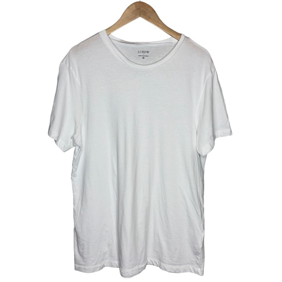 J. Crew White Cotton T-Shirt - Picture 1 of 6